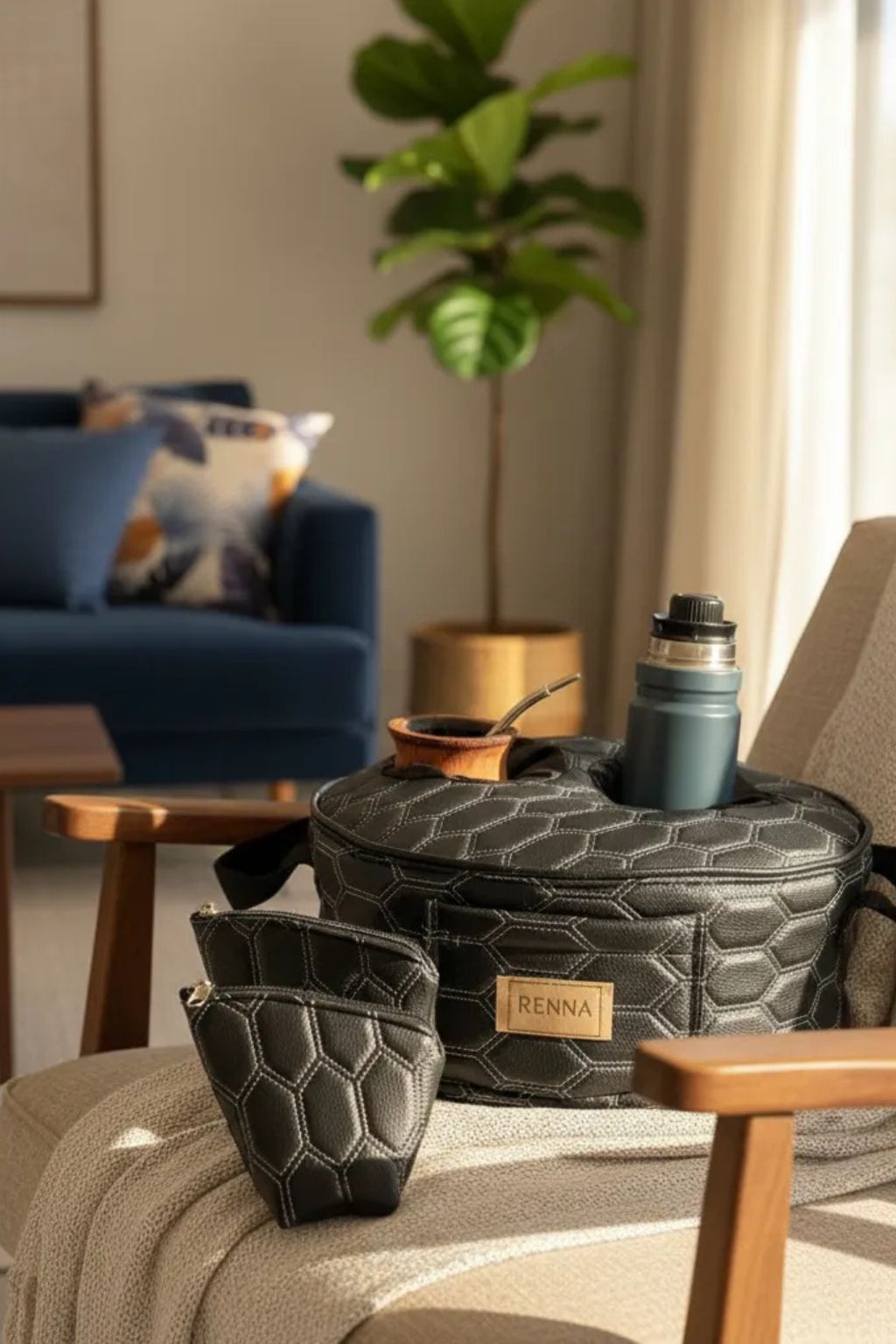 Set Almohadon Matero Cuerina + Chau Lata