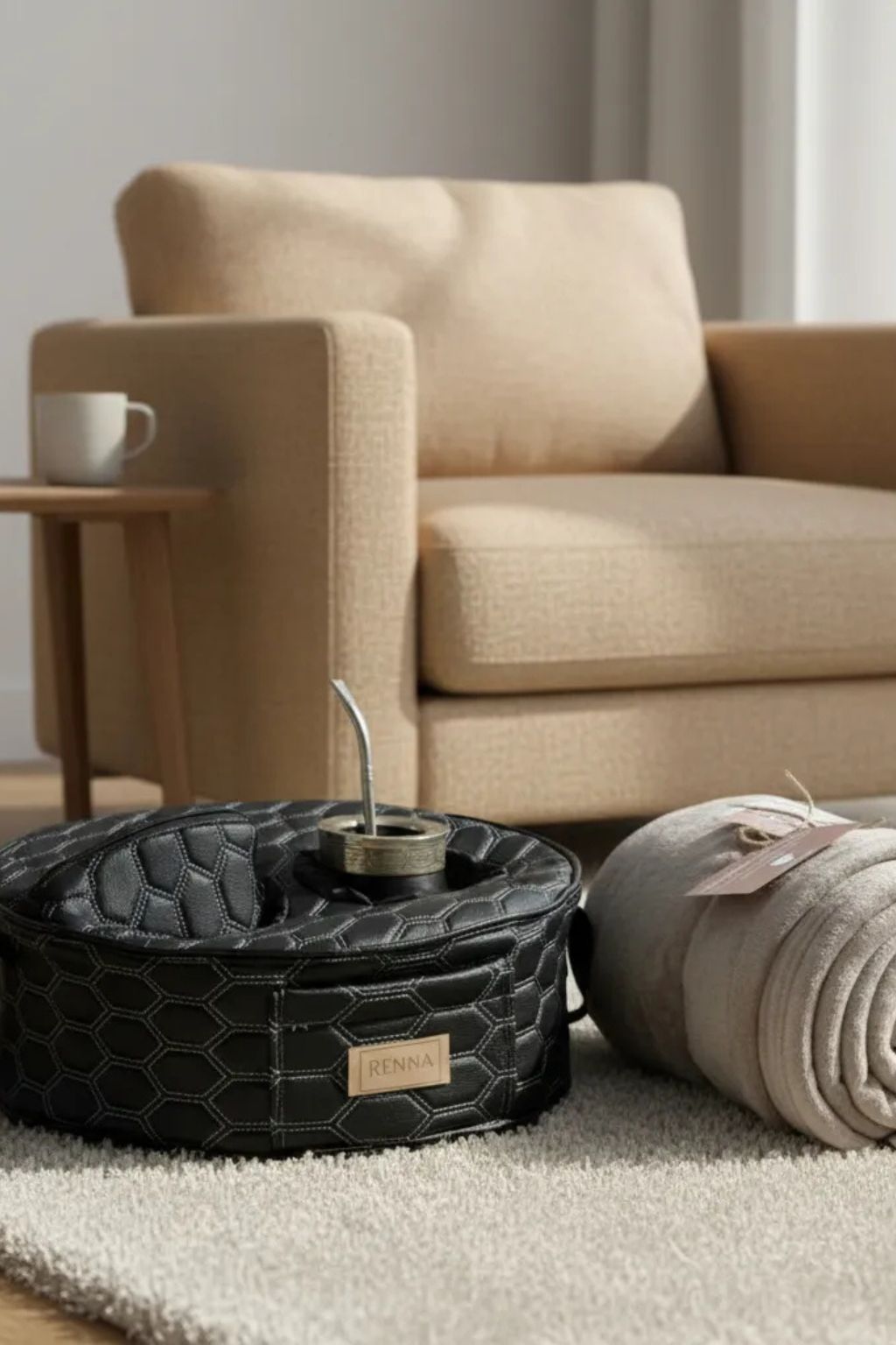 Set Almohadon Matero Cuerina + Chau Lata